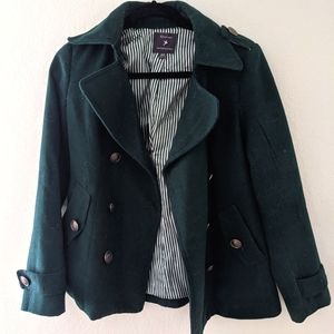 Forever 21 Green Peacoat